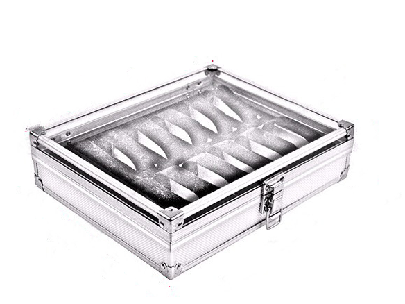 12-Position Aluminum Watch Box and Storage Case