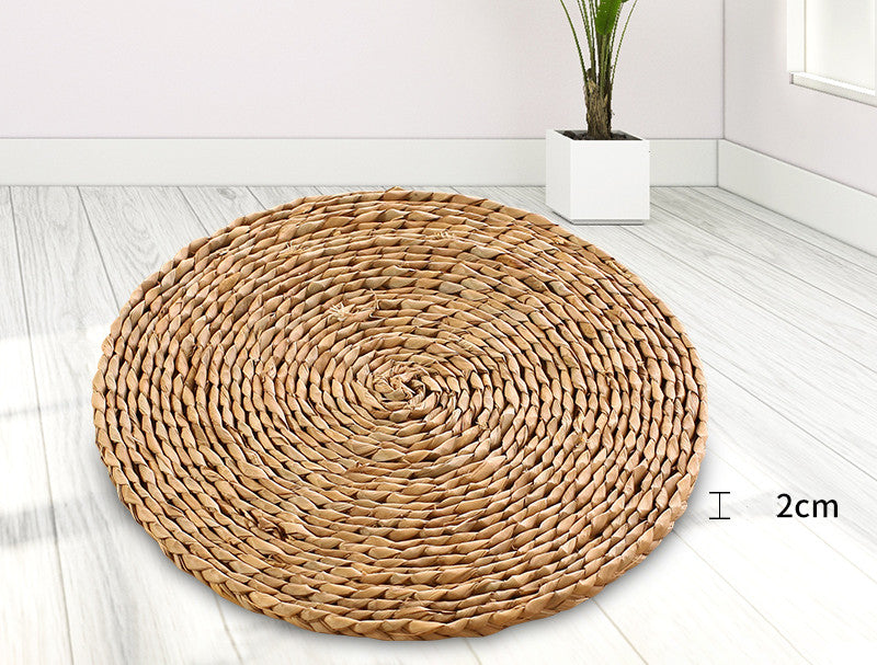 Woven Corn Husk Meditation Cushion for Tatami Floor