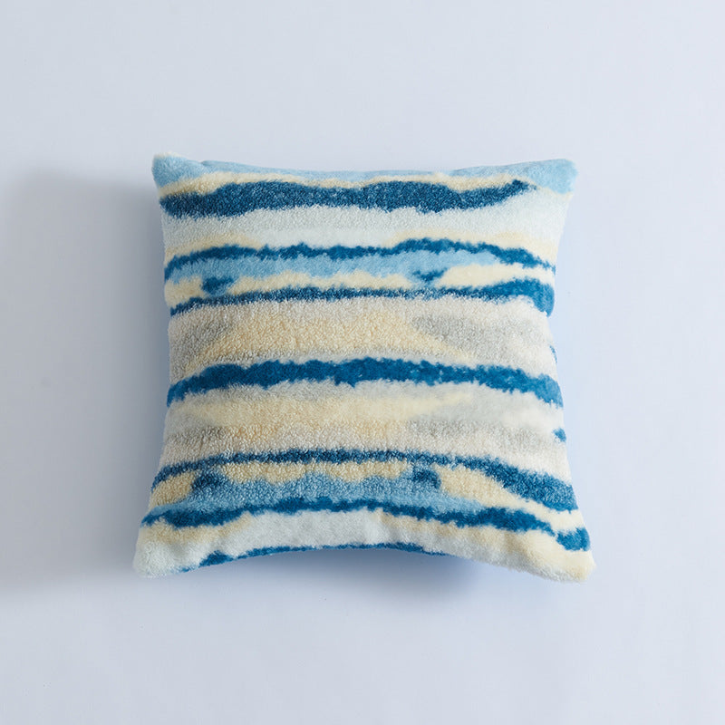 Mixed Plush Throw Pillow Case for Living Room (1pc)