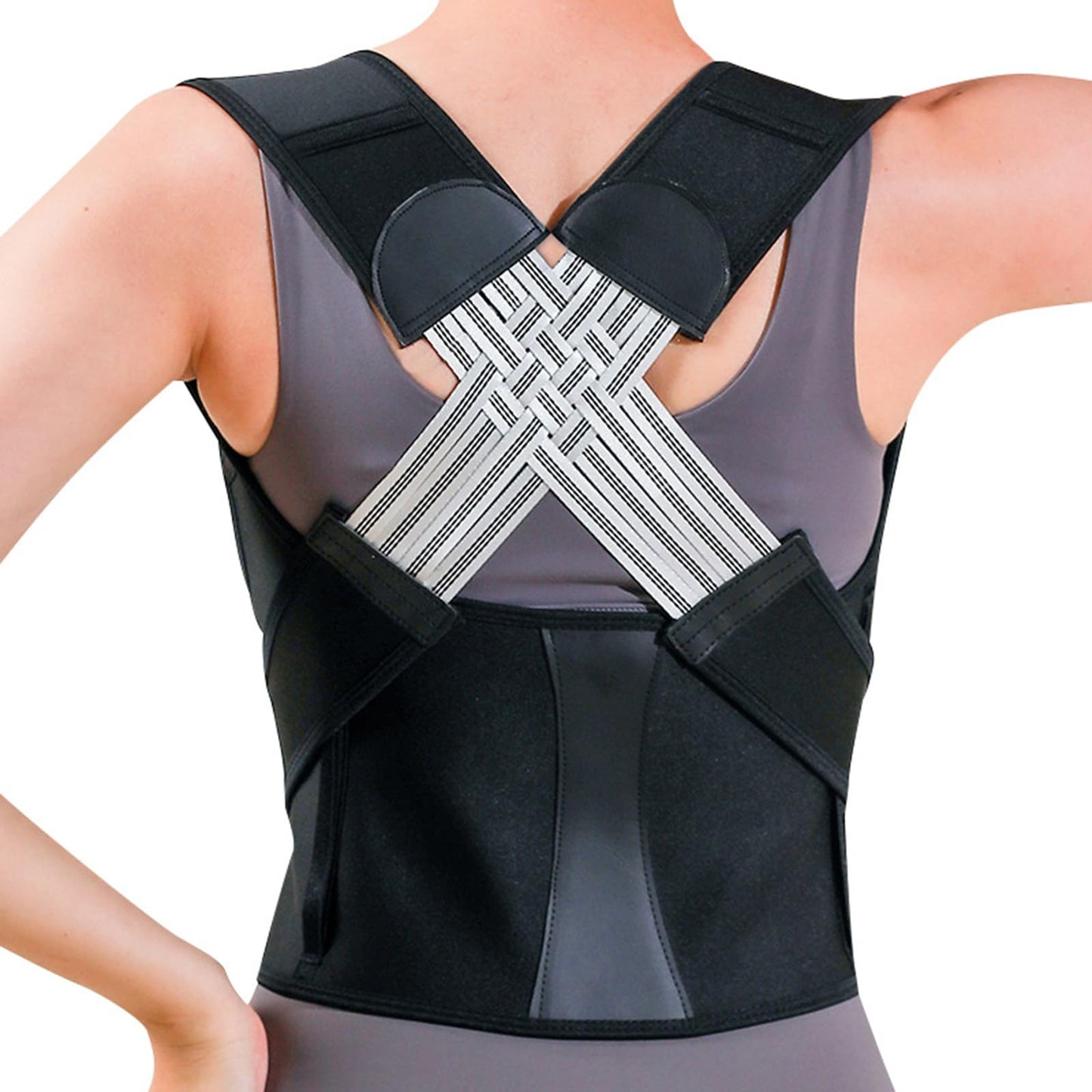Unisex Posture Corrector - Adjustable Full Back Support Upper & Lower Back Pain Relief - (3XL)