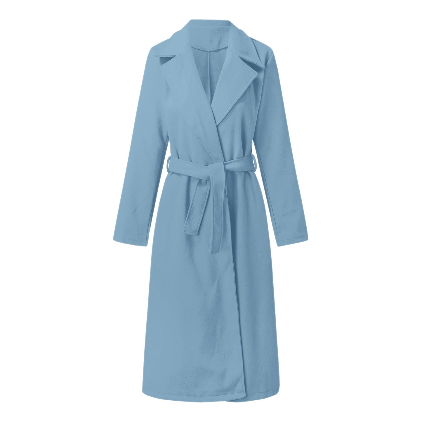 Fall/Winter Women's Long Solid Color Coat