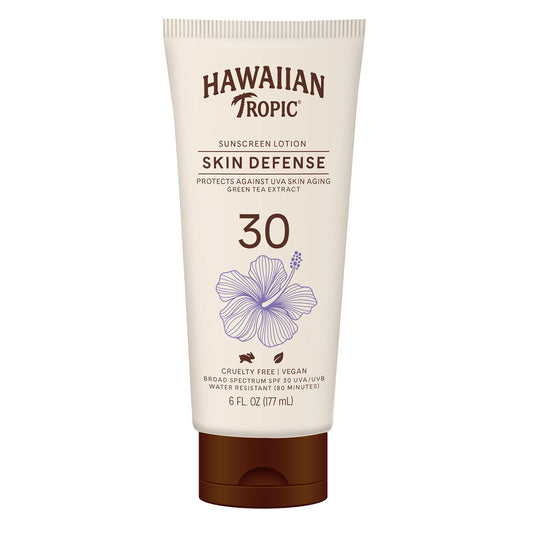Hawaiian Tropic Skin Defense Sunscreen Lotion SPF 30 - 6oz