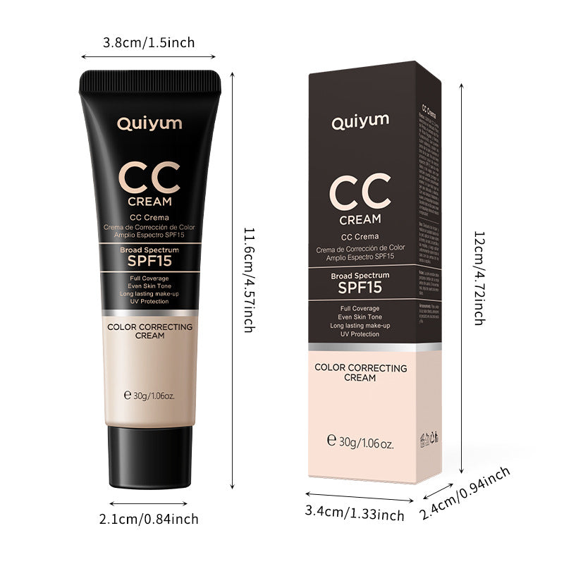 Quiyum CC Cream 30ml - Hydrating and Concealing