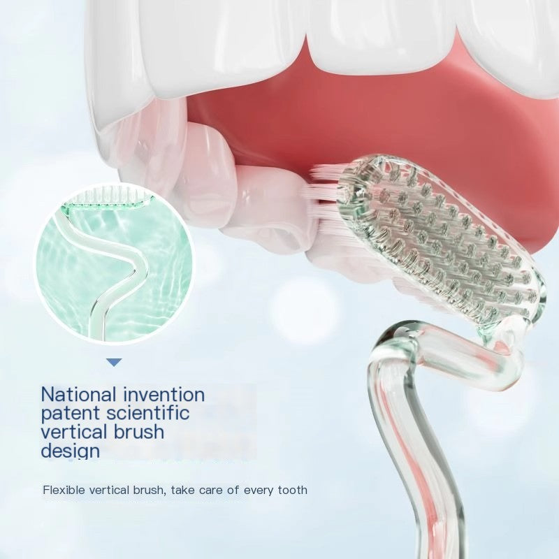 S-Shape Soft Bristle Toothbrush for Adults