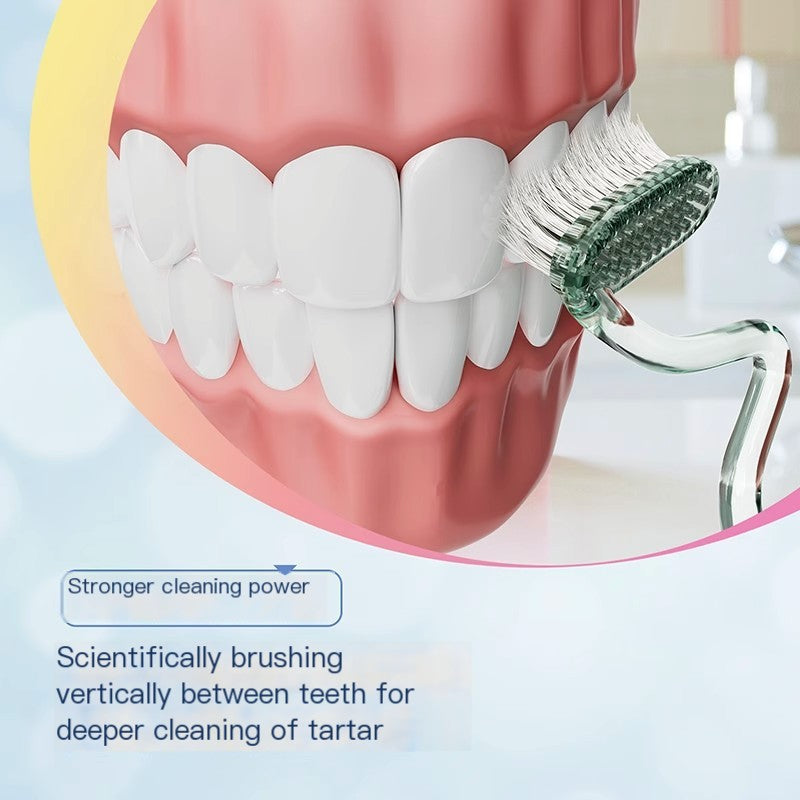 S-Shape Soft Bristle Toothbrush for Adults