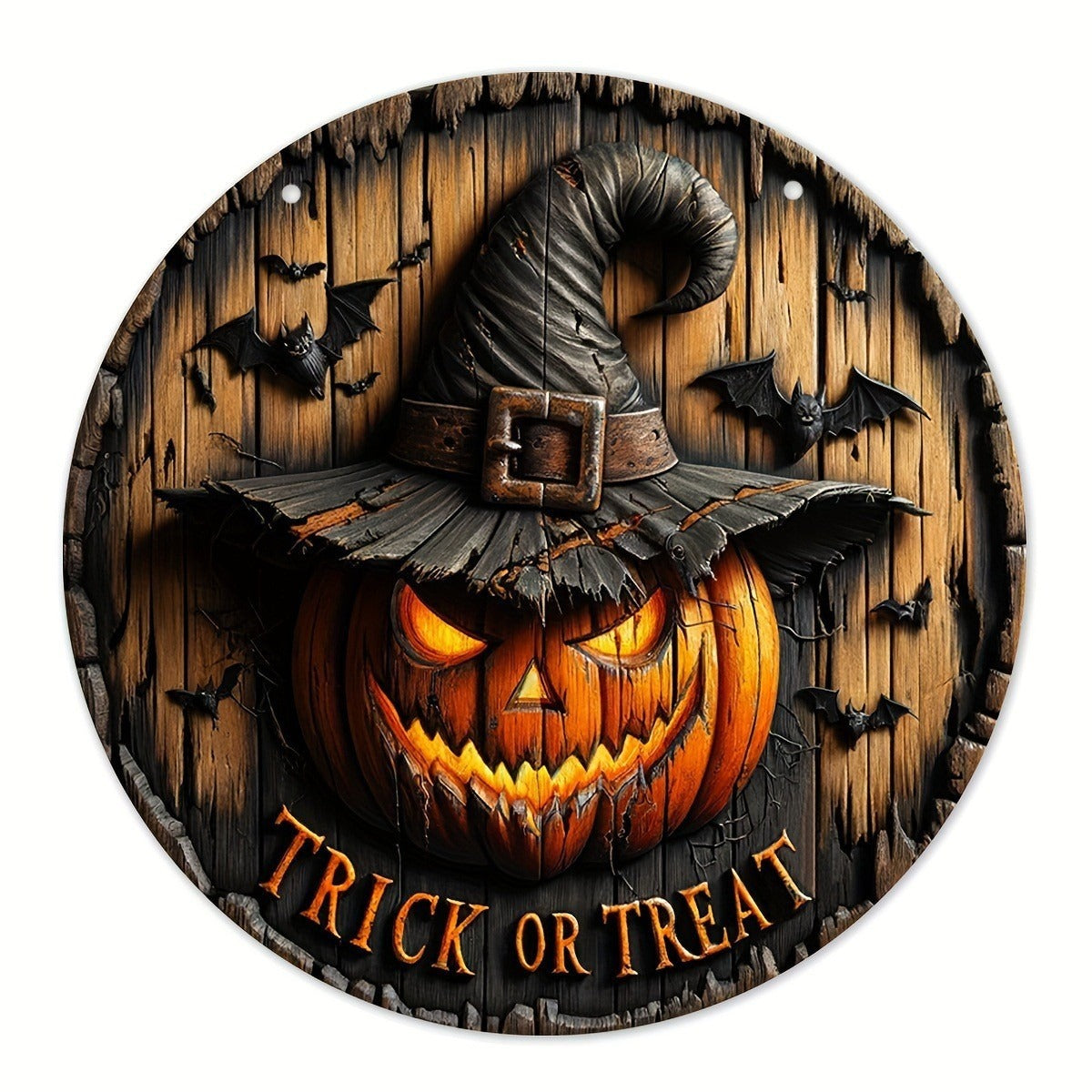 Wooden Halloween Logo Decor (One Piece)