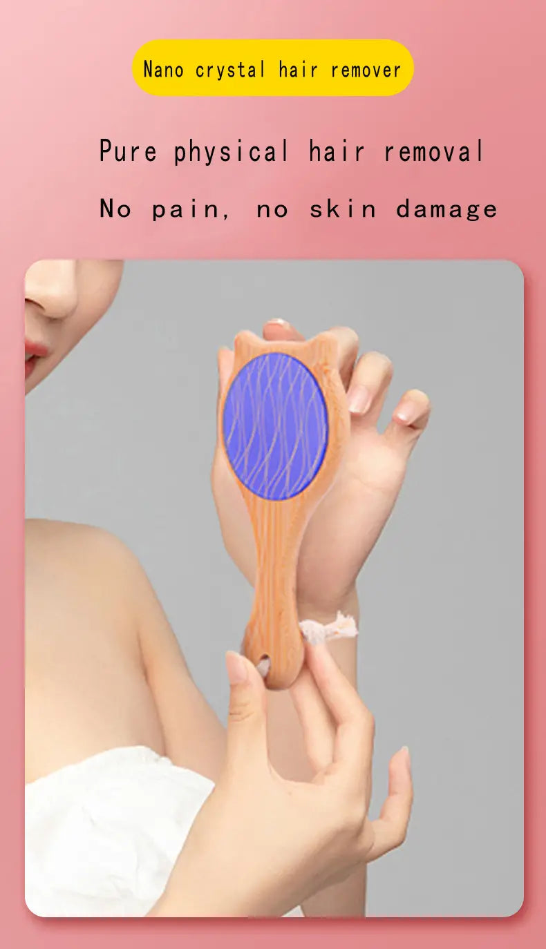 Magic Nano Hair Eraser with Bamboo Handle Tool