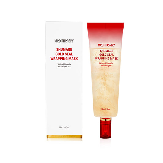 Gold Seal Wrapping Mask - Collagen Peel Off Face Mask for Glass Skin - Overnight Mask with Gold Threads for Hydrating and Tightening - Long-lasting Elasticity and Radiant Glow - 3.17 oz.