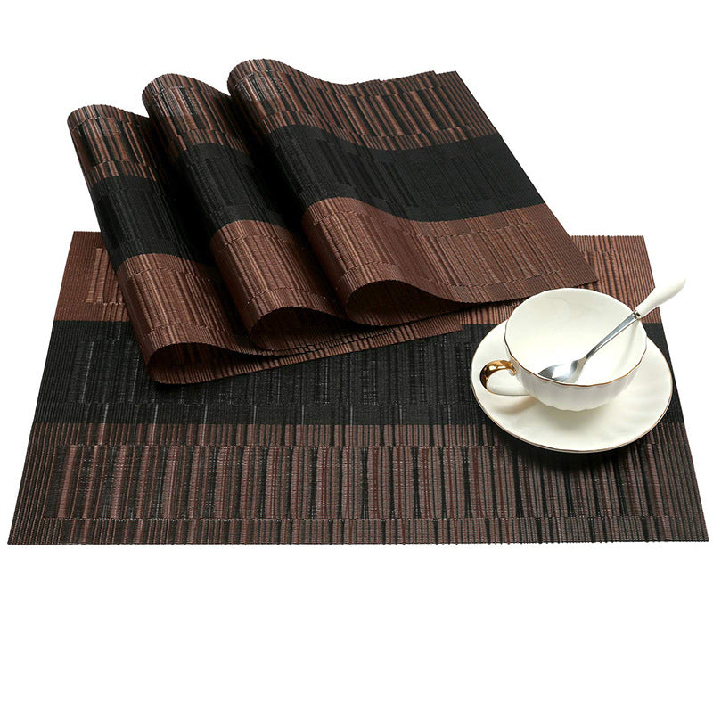 Bamboo Woven Heat-Resistant Waterproof Placemats