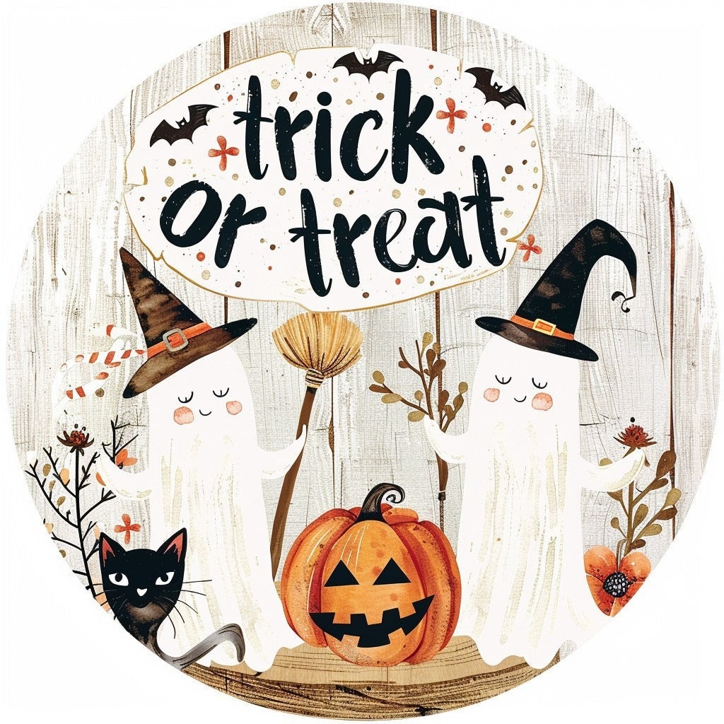 Wooden Halloween Logo Decor (One Piece)