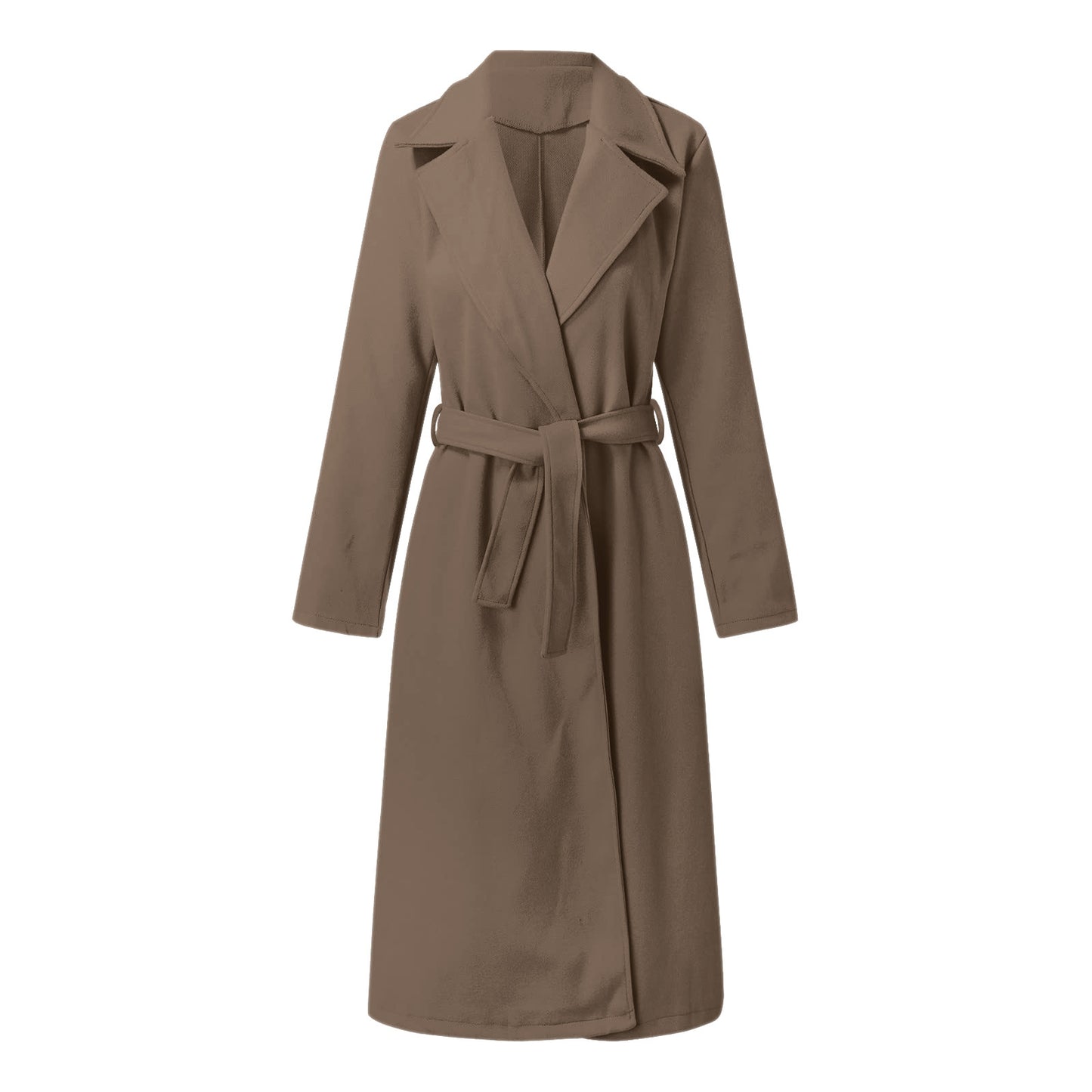 Fall/Winter Women's Long Solid Color Coat