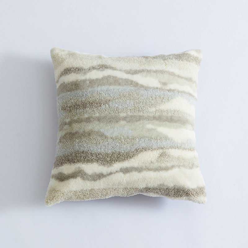Mixed Plush Throw Pillow Case for Living Room (1pc)