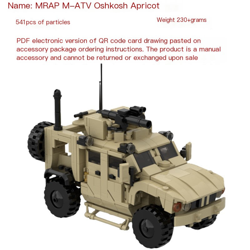 Cross-Border Compatible LEGO MOC-150189 Military Vehicle