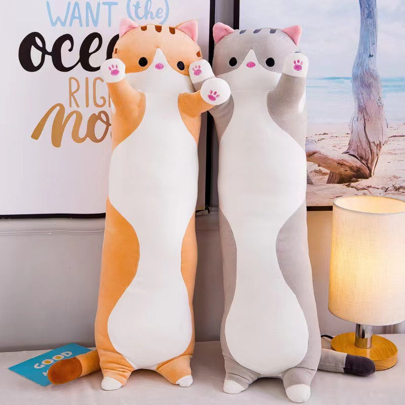 Cute Long Cat Plush Toy Doll for Kids' Sleep & Play