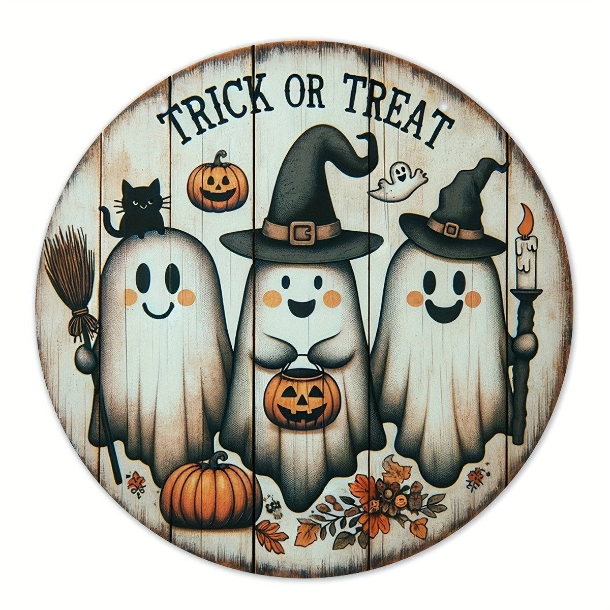Wooden Halloween Logo Decor (One Piece)