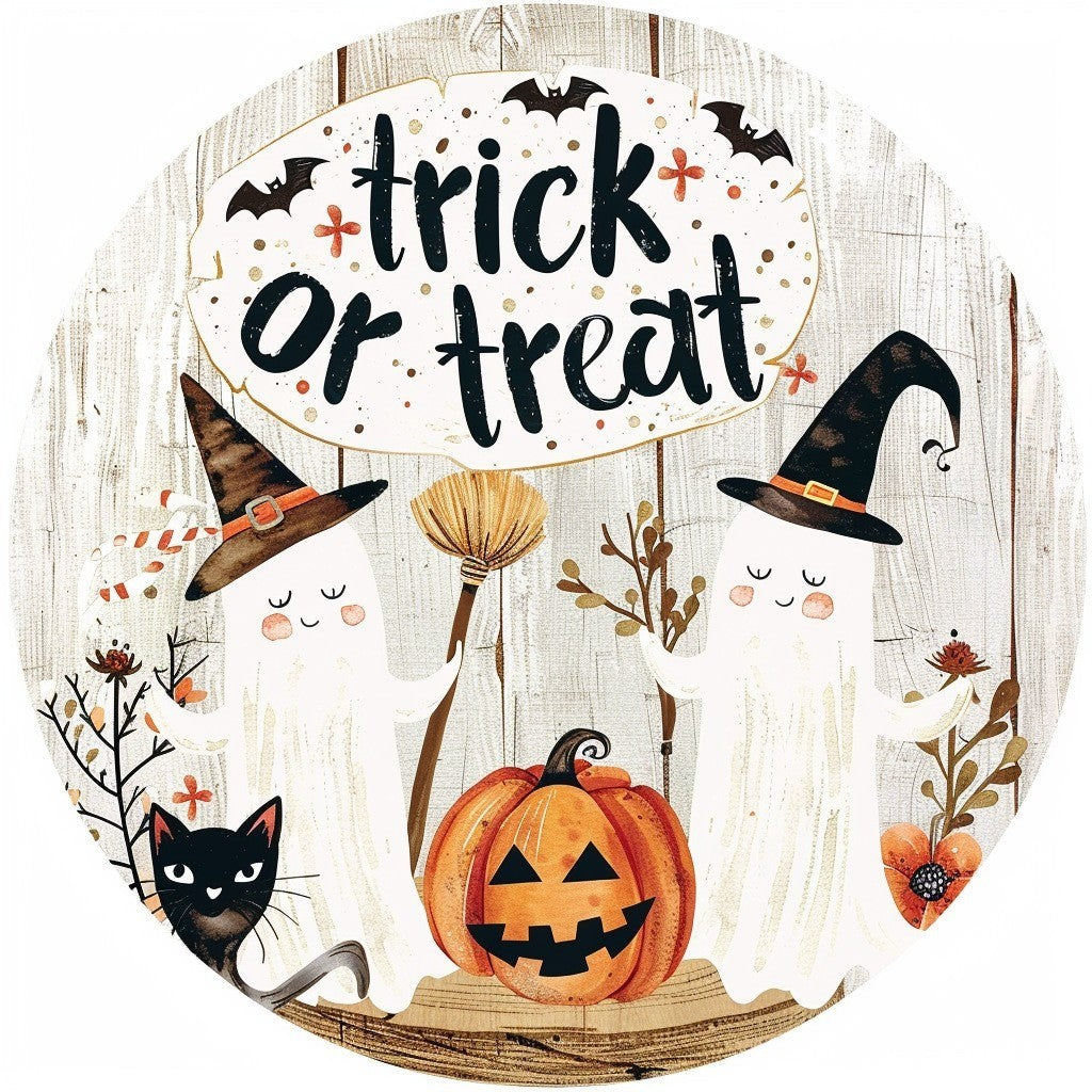Wooden Halloween Logo Decor (One Piece)