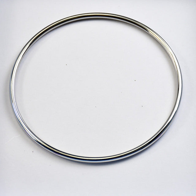 Gold-Plated Stainless Steel Classic Round Coil Bracelet