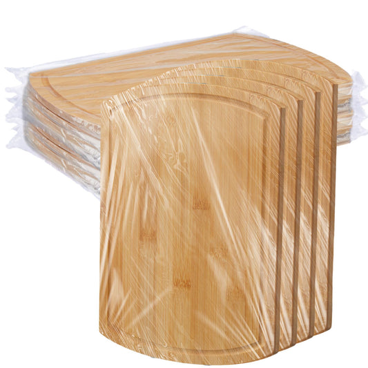 12 Pack Large Cutting Boards Bulk Wooden Cutting Board Kitchen Chopping Boards for Crafts DIY Wedding Housewarming Gift (12 x 9 InchBamboo)