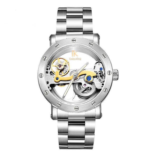 Double-Sided Hollow Stainless Steel Automatic Watch