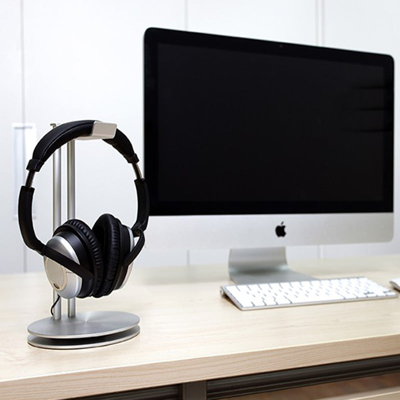 Metal Dual-Layer Headphone Stand for Storage and Display