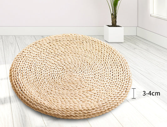 Woven Corn Husk Meditation Cushion for Tatami Floor