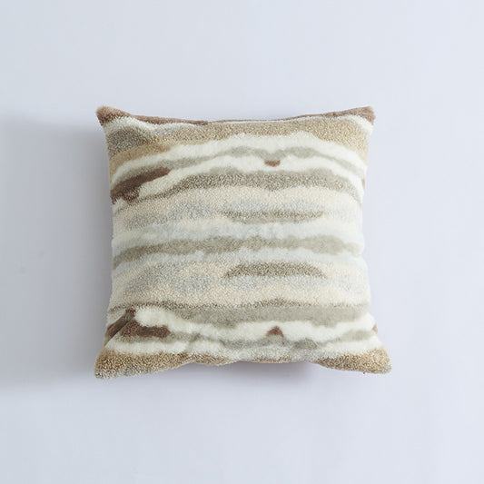 Mixed Plush Throw Pillow Case for Living Room (1pc)