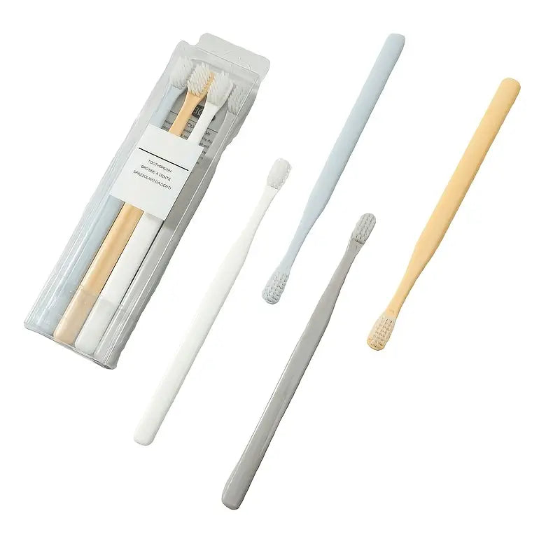 Soft-Bristled Manual Toothbrush Set (4pcs)