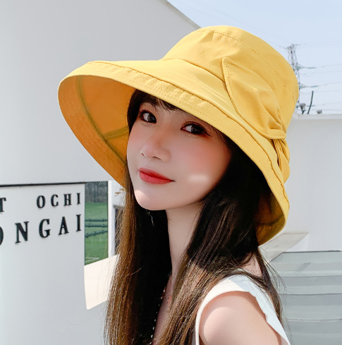 Women's Large Brim Bow Summer Sunshade Hat