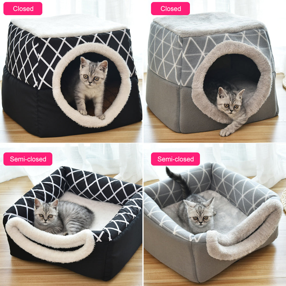 Dog & Cat Bed Villa - Dual Use Space Capsule