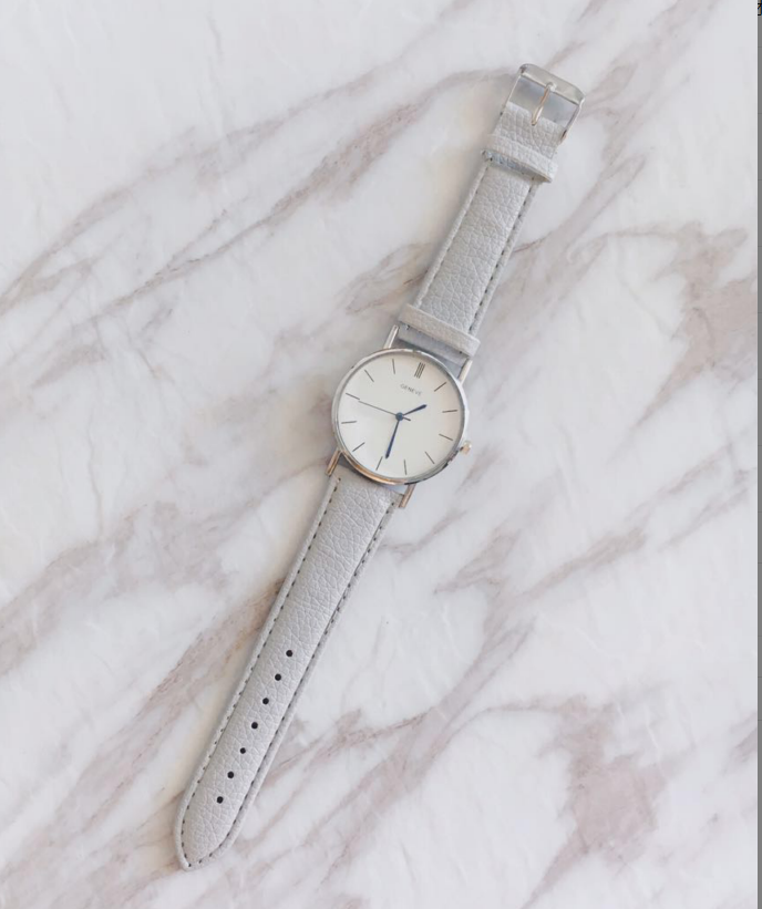 GENEVE Sport Watch with PU Leather Strap for Men