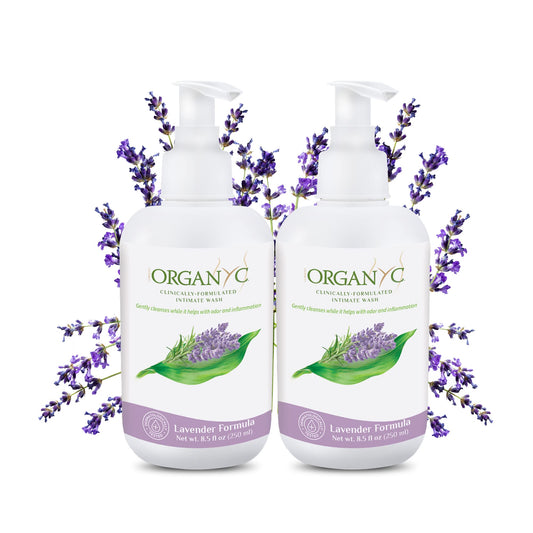 Organic Intimate Wash with Lavender Essential Oils & Flower Extracts Gentle Cleansing Feminine Wash for Women with Sensitive Skin Soothing pH Balance Feminine Wash 8.5 fl oz Pack of 2