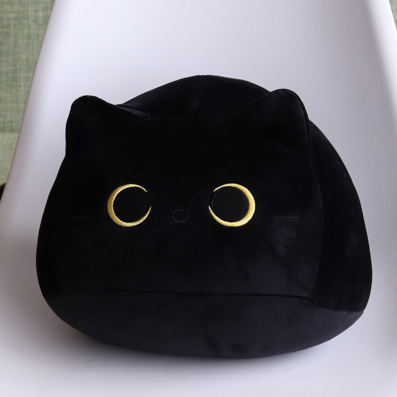 Cute Black Cat Plush Pillow Doll