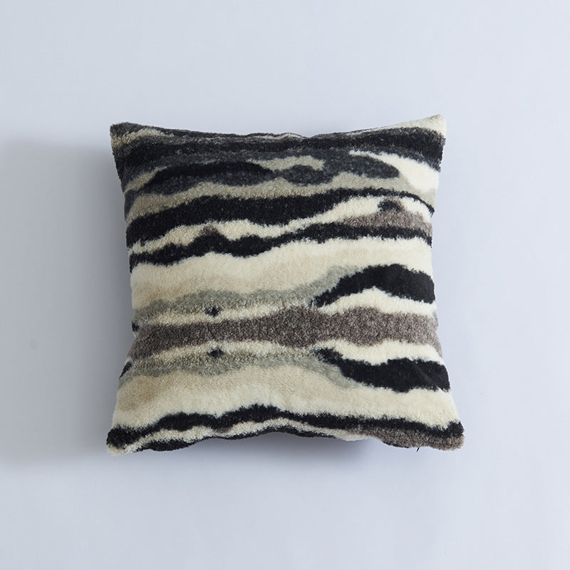 Mixed Plush Throw Pillow Case for Living Room (1pc)