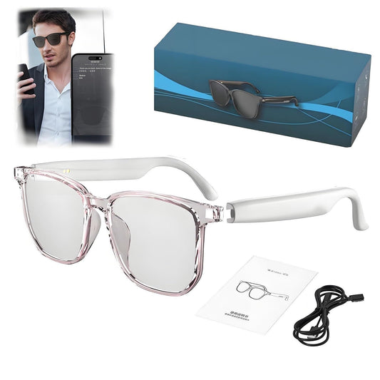 Hy C8 PRO Multifunctional AI Bluetooth Smart Glasses Hy-C8 Pro Smart Glasses with Camera 2025 New Wireless Headphone Ai Smart Smart Glasses for Listening to Music & Calling - Support 75 Languages
