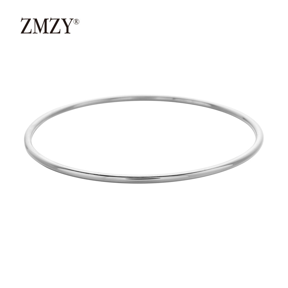 Gold-Plated Stainless Steel Classic Round Coil Bracelet